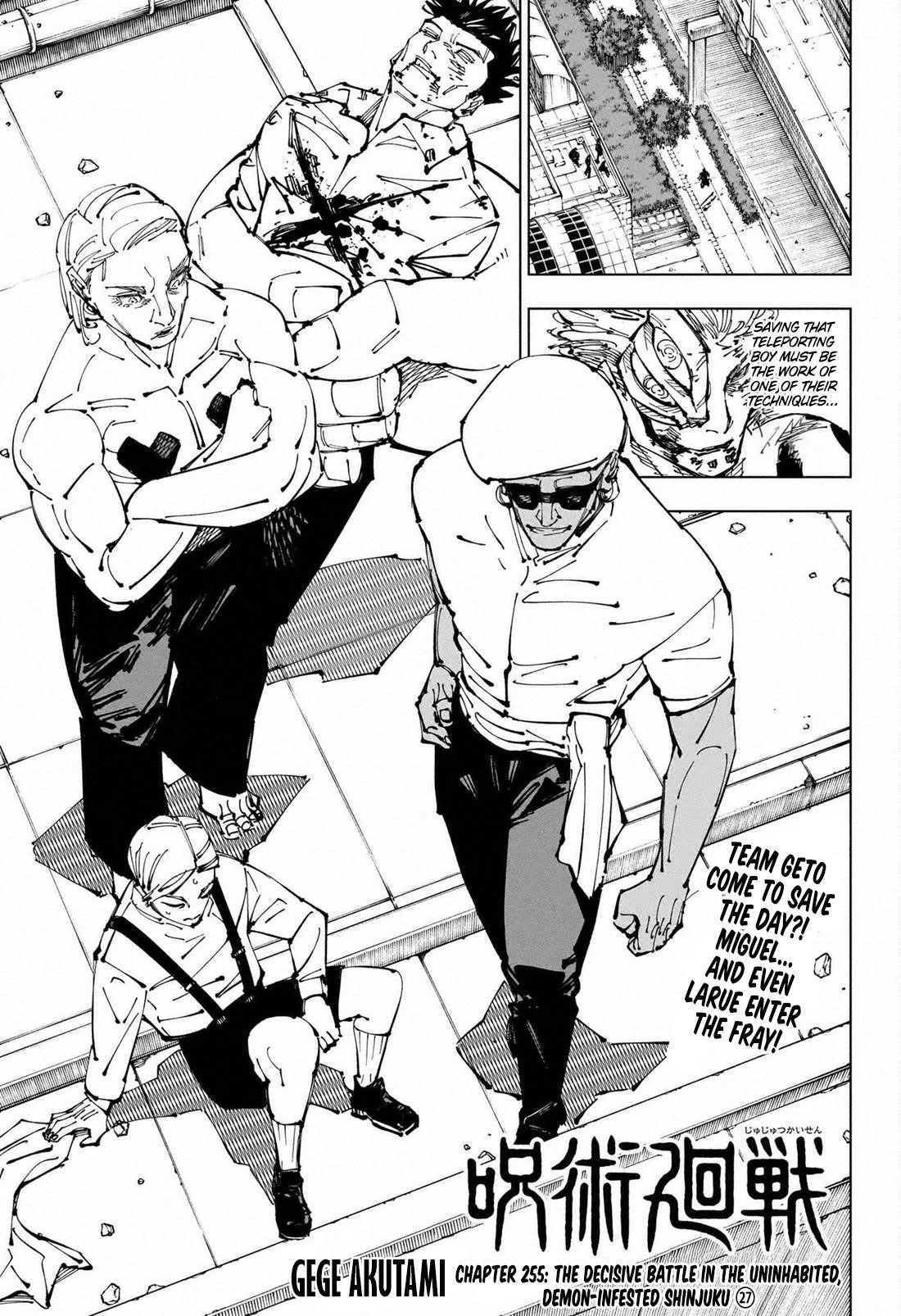 Jujutsu Kaisen Chapter 255 image 01